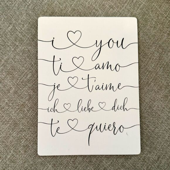 "I Love You” Different Languages Magnet - Picture 1 of 3